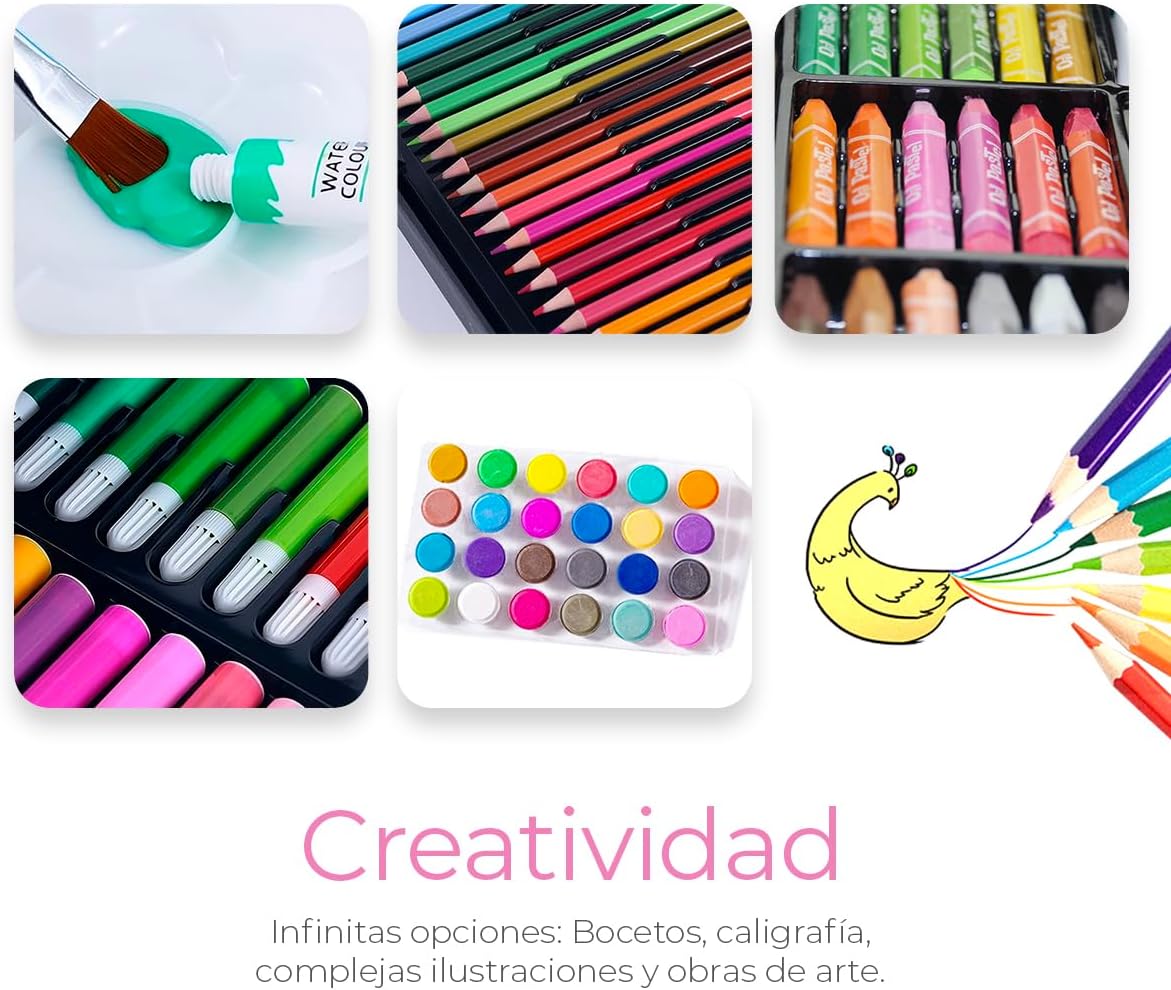 Maletín Artístico Multicolor Raganet Completo