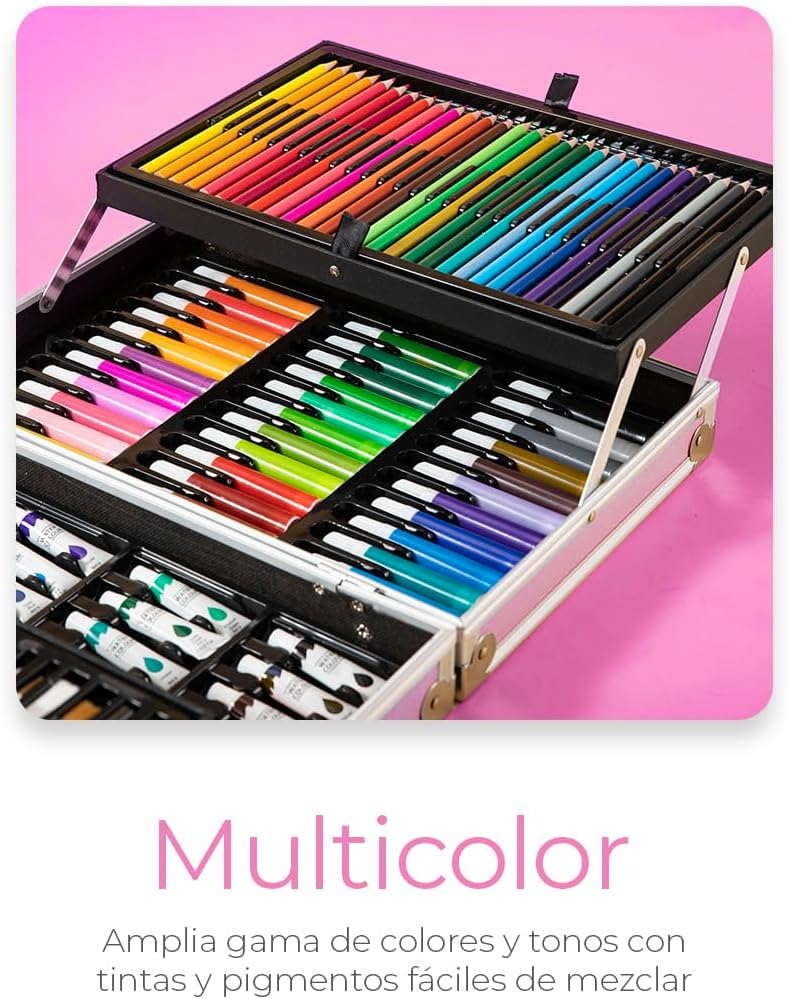 Maletín Artístico Multicolor Raganet Completo
